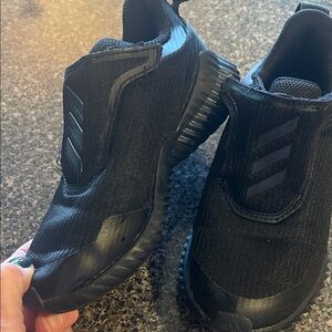 adidas Kids Black Slip-On Athletic Sneakers